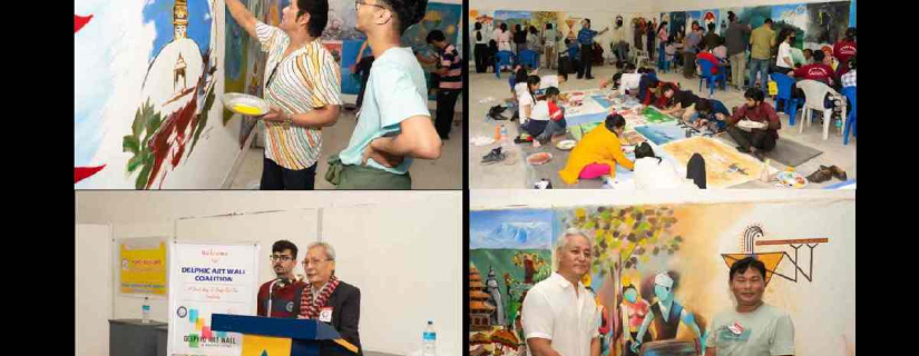 One-day painting workshop ‘Delphic Art Wall Coalition’ held at Nepal Academy of Fine Arts