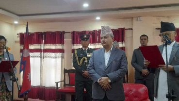 Bagmati Province Minister without Portfolio Rama Alemgar takes oath of office and secrecy