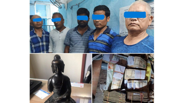 Five arrested for defrauding Rs 3 million by selling fake gold Buddha statue