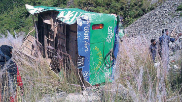 19 perish in Dhading bus accident