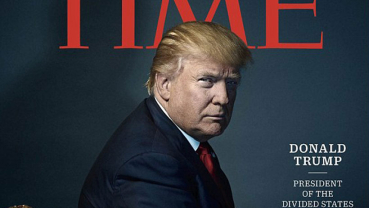 Did Time magazine give Trump devil horns?