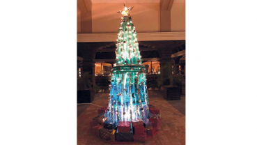Christmas celebration at Hyatt Regency with a tree lighting ceremony