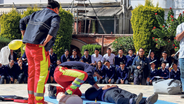 Students awarded first aid training certificates