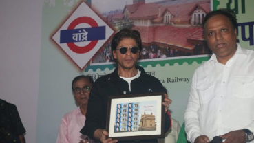 SRK launches heritage postal stamp of Bandra station