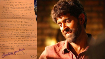 Hrithik Roshan shares a fan's handwritten letter, sends him love