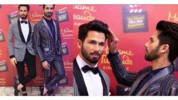 Shahid Kapoor unveils his wax statue at Madame Tussauds