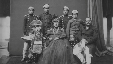 Nostalgia: Bir Shumsher with his wife and sons
