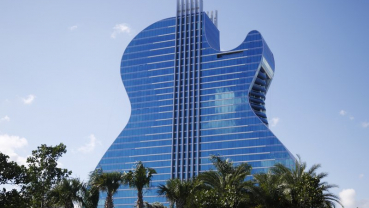 Unique guitar-shaped hotel opens at Florida Seminole casino