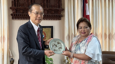 Japanese Ambassador Kikuta pays courtesy call on Foreign Minister Rana