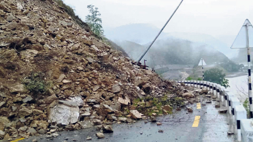 Landslide blocks BP Highway; woman dies after being swept away by river