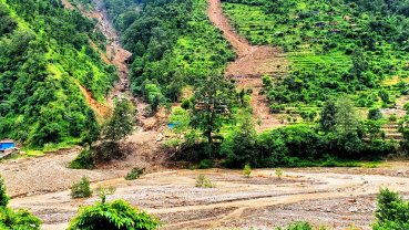 Badigad landslide leaves 50 families displaced