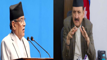 Ex-FinMin Mahat challenged to prove allegation of PM Dahal attempting to distribute money arbitrarily