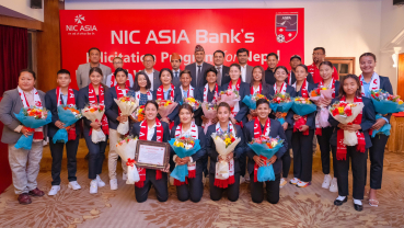 NIC Asia honors nat’l women's football team