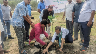 BRCRN plants saplings in Lalgadh on World Environment Day 2024