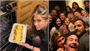Jennifer Aniston celebrates Thanksgiving with ex-husband Theroux