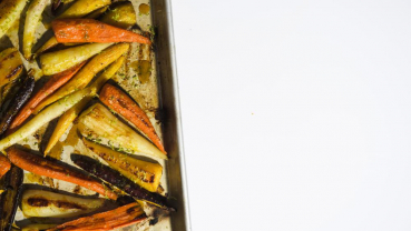 Turmeric honey adds warm, sweet notes to roasted carrots