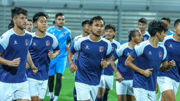 World Cup Football Qualifier: Nepal playing against Bahrain