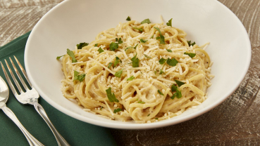 One pot garlic parmesan pasta