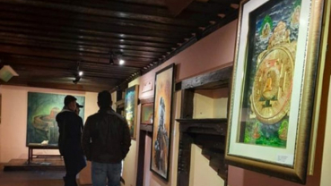Korea and Nepal Convergence Art Exhibition on display