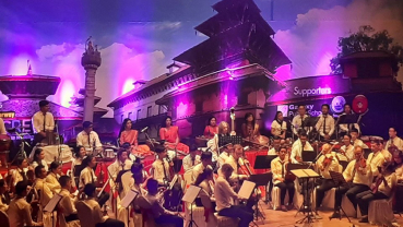 Orchestra music resonates in Kathmandu