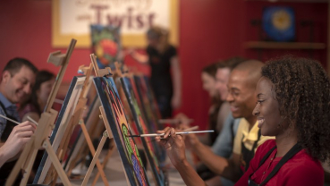 Creativity without the pressure at ‘paint and sip’ studios