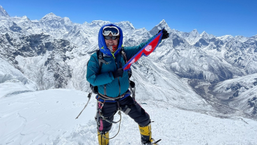 Raju Lama returns to Kathmandu after successful Everest summit