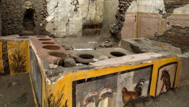 Archaeologists uncover ancient street food shop in Pompeii