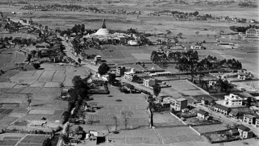 Nostalgia: Aerial image of the Baudhanath in 1973