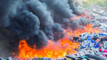 Open burning of plastic waste poses threat to air quality and health