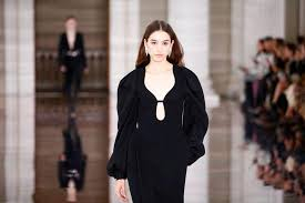 Victoria Beckham's black dresses, chunky platform boots stage 'gentle rebellion' at London Fashion Week