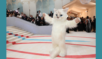 Jared Leto wears giant 'Choupette' costume to Met Gala