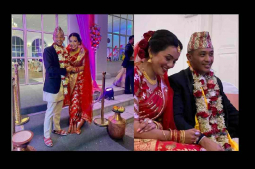 Former Miss Nepal Sadichha Shrestha and Raul Moktan tie the knot