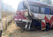 Truck hits bus in Sarlahi, three dead