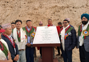 Foundation stone laid for the construction of school building with Indian assistance in Sankhuwasabha district