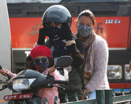 In pictures: Masked children in Kathmandu
