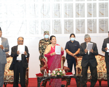 Former President Bhandari calls for honoring Nepal-India border