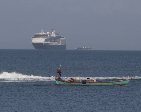 Cruise ship turned away in other ports anchors off Cambodia