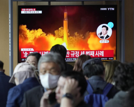 N. Korea fires missile, artillery shells, inflaming tensions