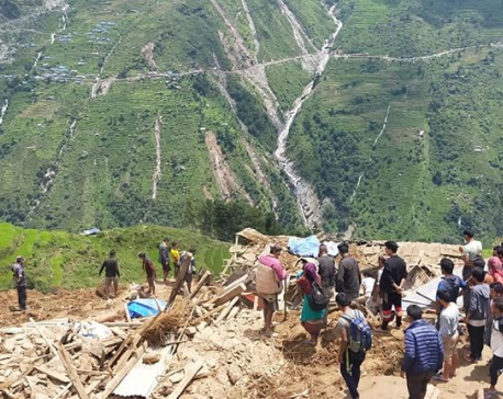 UPDATE: Five bodies recovered from landslide-hit Lidi, Sindhupalchowk