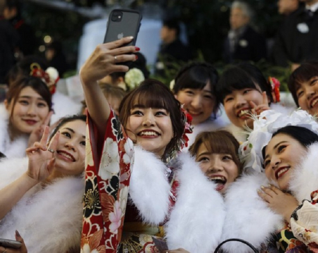 AP PHOTOS: Japan honors young adults on Coming of Age Day