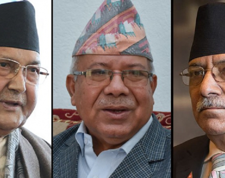 Dahal and Nepal in Baluwatar to hold ‘decisive talks’ with PM Oli to resolve intra-party disputes