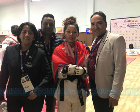 Sangita Bashyal bags gold in taekwondo