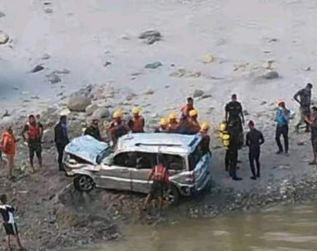 CTEVT vehicle recovered from Sunkoshi River with two bodies after five days