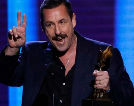 Adam Sandler laughs off Oscar snub as he wins indie acting prize