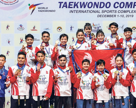 Nepal claims seven golds in poomsae