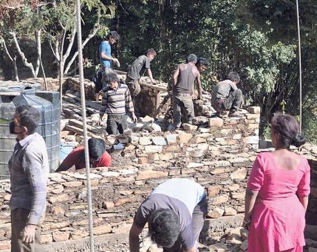 Reconstruction work gathers pace in Sindhupalchowk