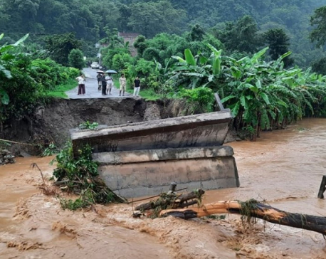 Landslides in Tanahun claims two lives as heavy rainfall continues, highways blocked as well