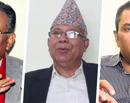 Dahal, Yadav hold meeting with leader Nepal