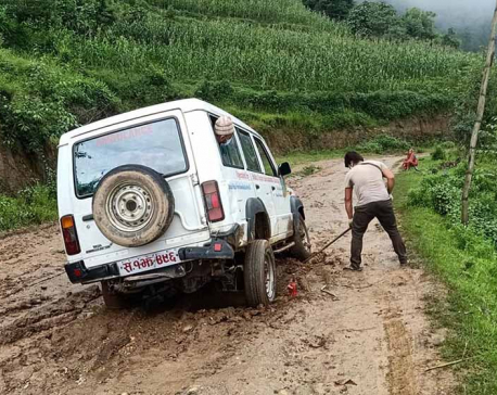 Ambulance service severely affected due to muddy roads