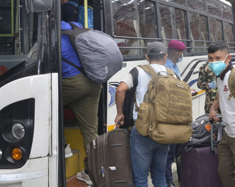 288 Nepalis rescued from Afghanistan arrive in Nepal